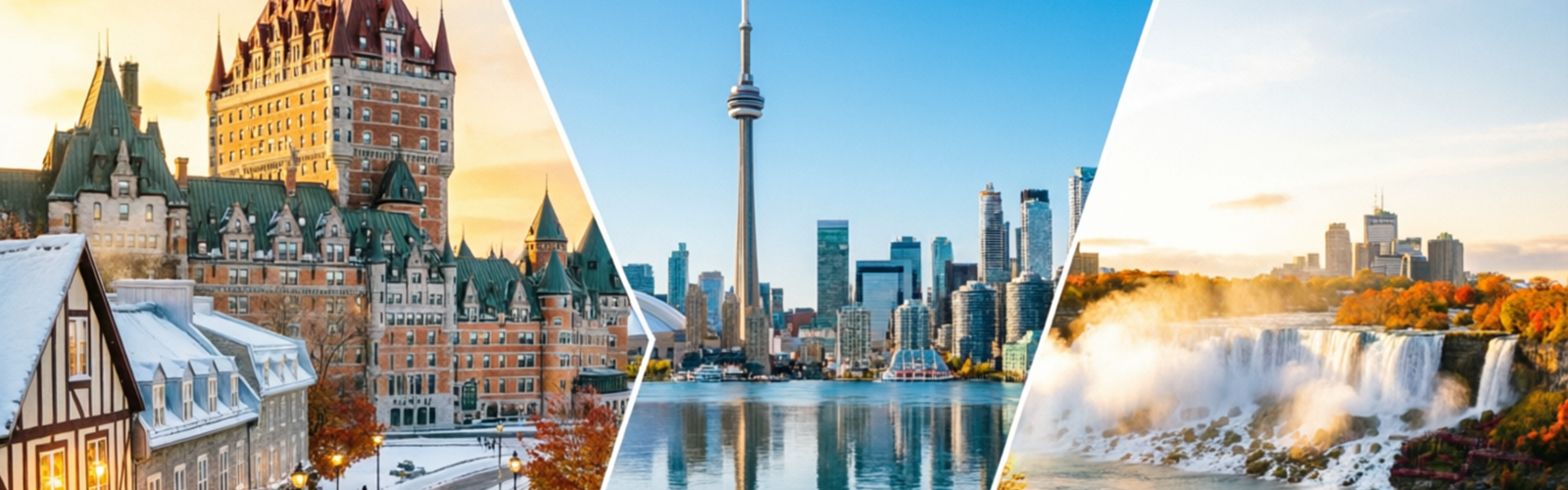 Quebec City, Toronto, Niagara Falls